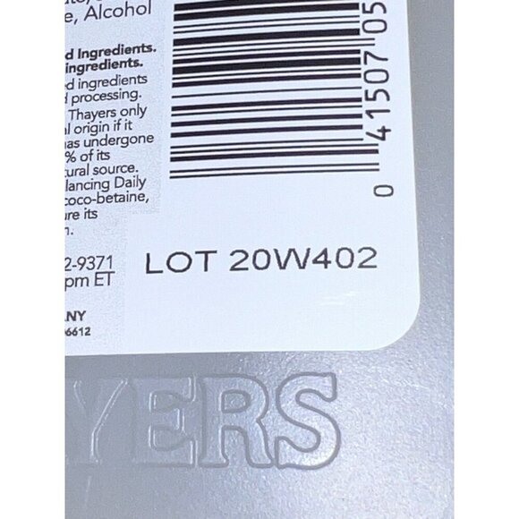 NEW THAYERS pH Balancing Daily Cleanser Face Wash w/Aloe Vera Natural 8 Fl Oz - Picture 4 of 5